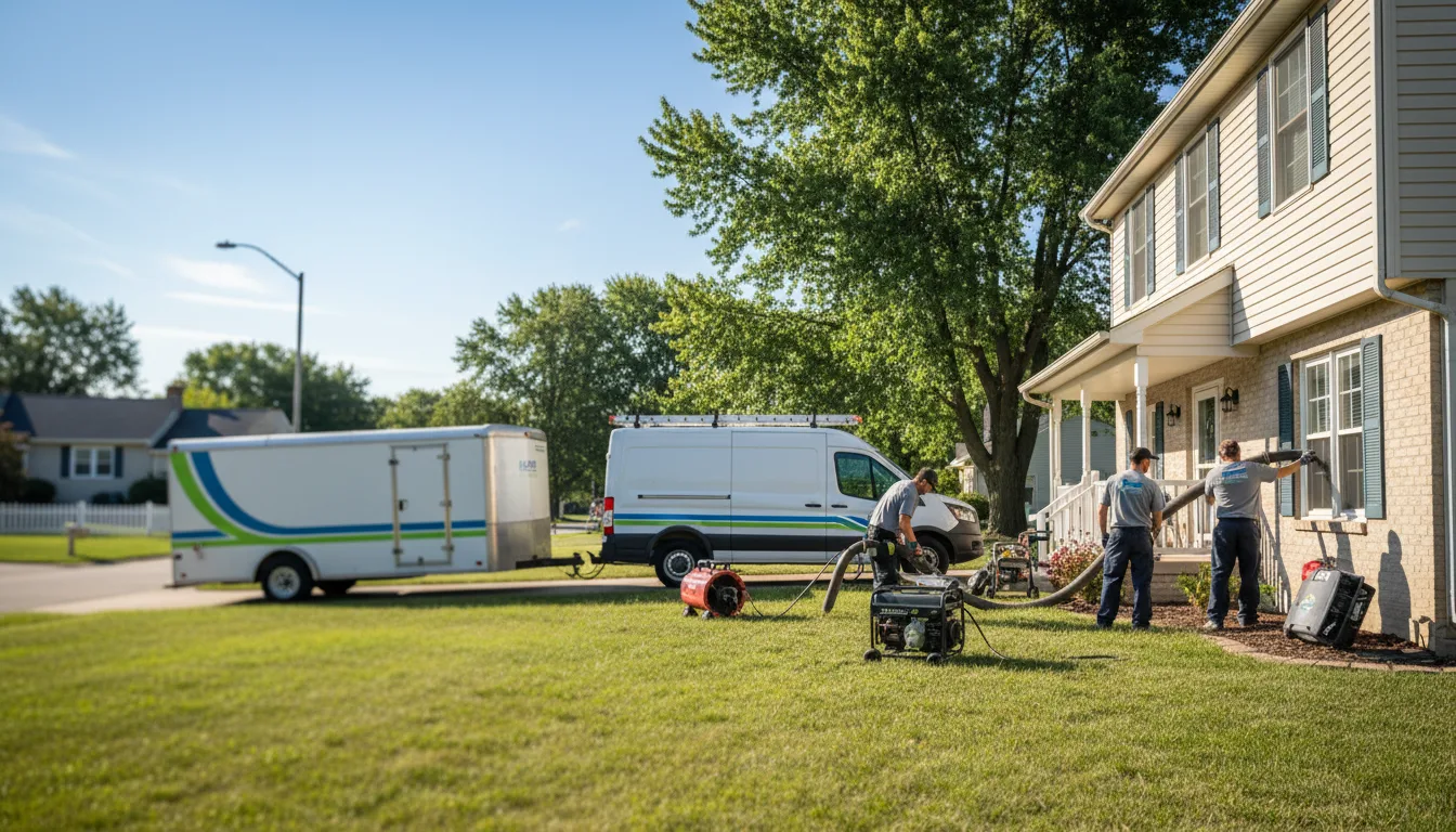 Flooded Basement Restoration And Cleanup With Repair in West Alexandria, OH near me